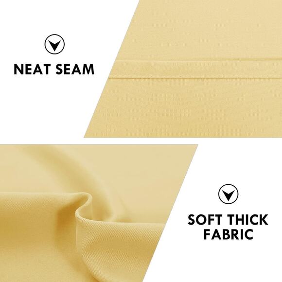 Blackout Curtains for Bedroom Rod Pocket 42 x 63” Each - Picture 4 of 5